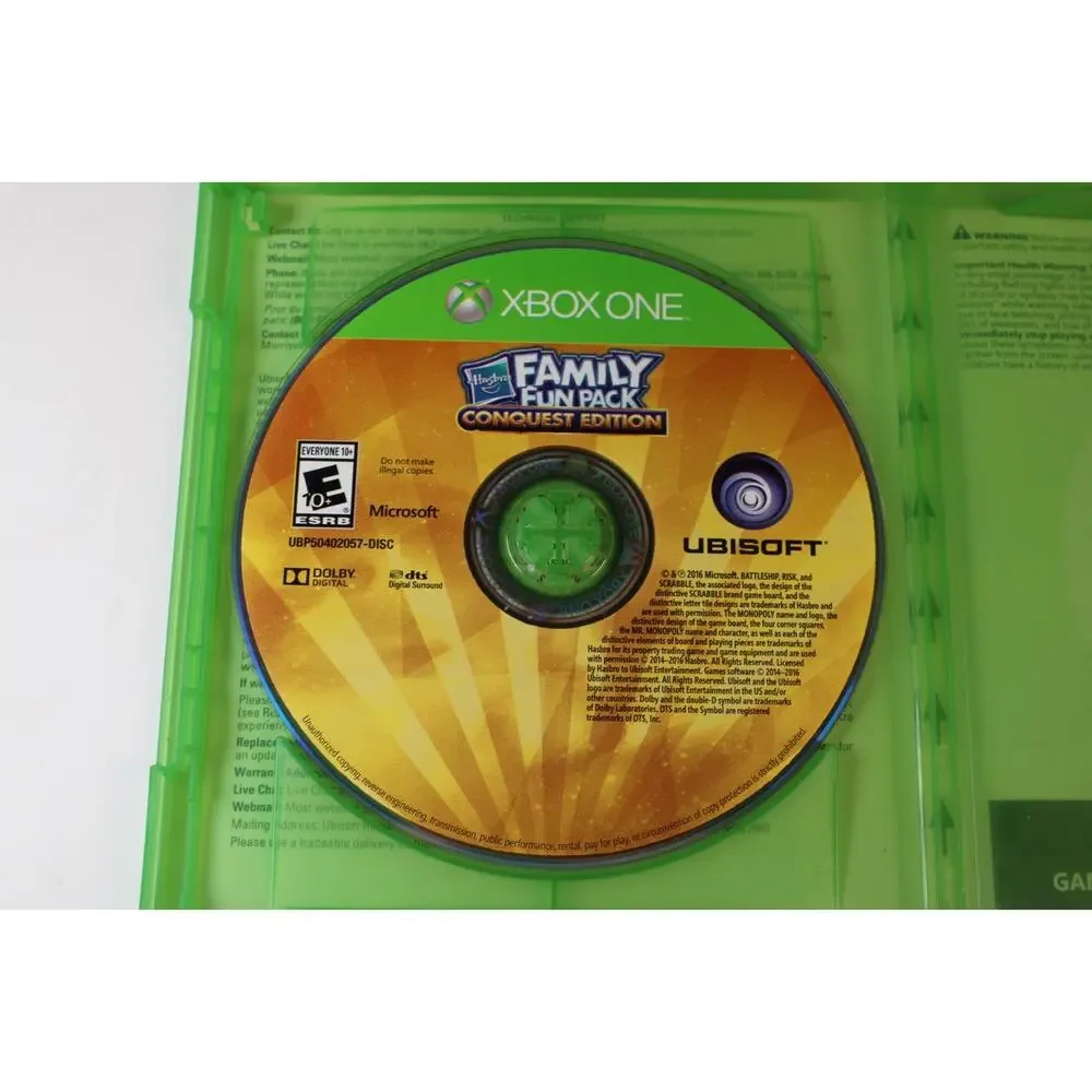 Hasbro Family Fun Pack: Conquest Edition (Microsoft Xbox One, 2016) Tested/Works